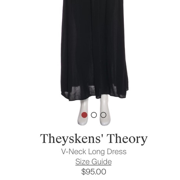 Theyskins Theory Long Black Dress Gown - Picture 6 of 7